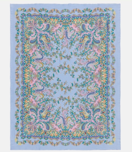Плед Etro IRIS AK851 X0880 blue синий 140х190 Артикул: 70105 Silk-Dreams фото 2